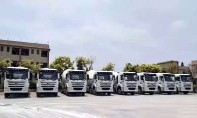 吹响新春号角!徐工100余辆混凝土搅拌车襄阳交付