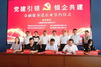 襄州区“党建引领 银企共建”金融服务进企业活动启动